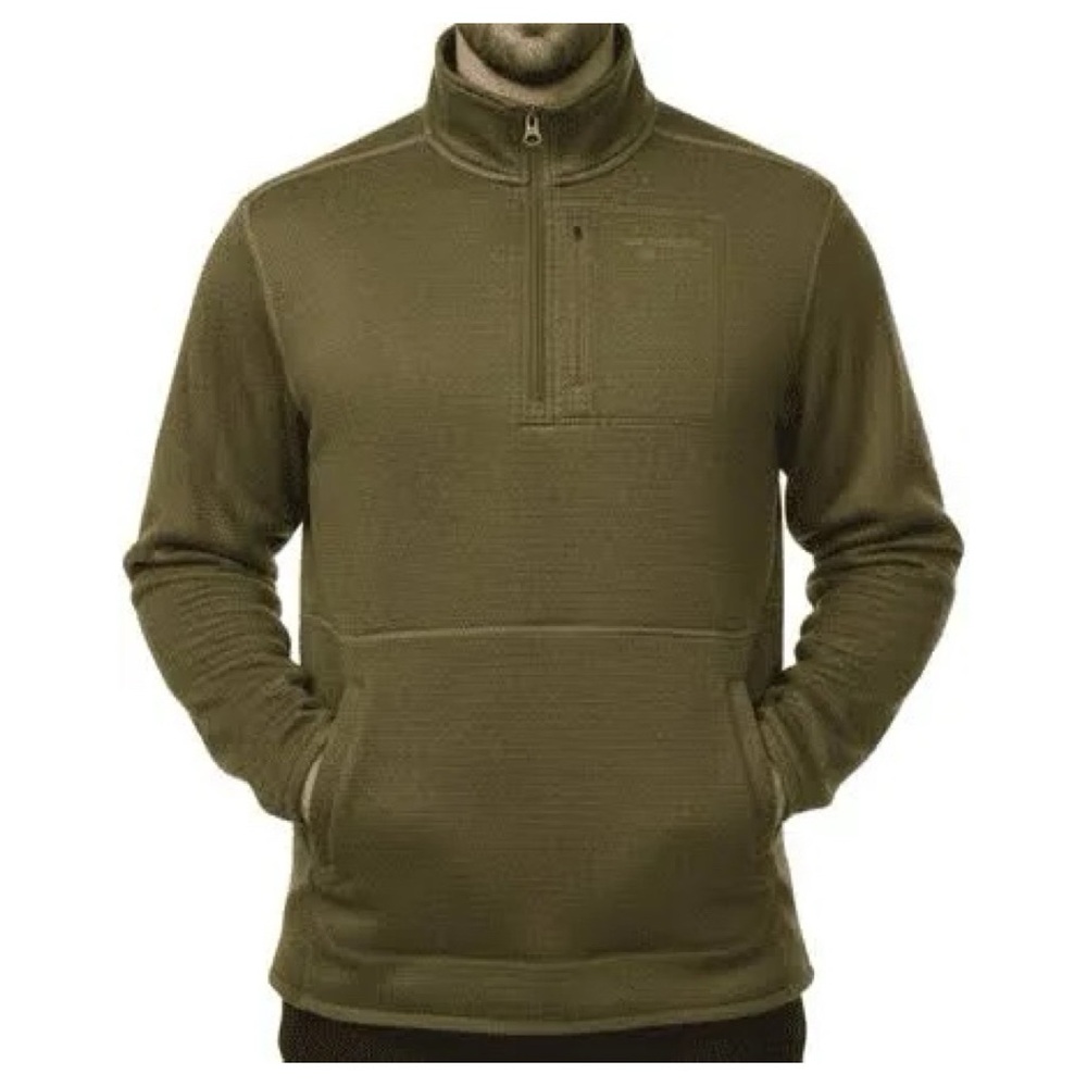 Merrell Olive Green Zip Up Sweater
